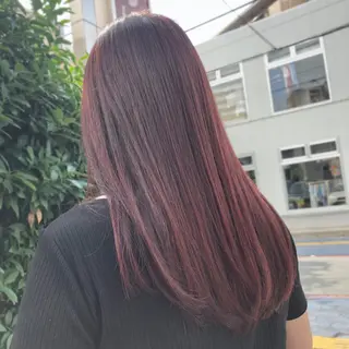 セミロング カラー 山崎 絵莉香のヘアスタイル