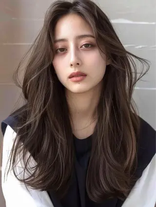 ロング ioe 西梅田＋店のヘアスタイル
