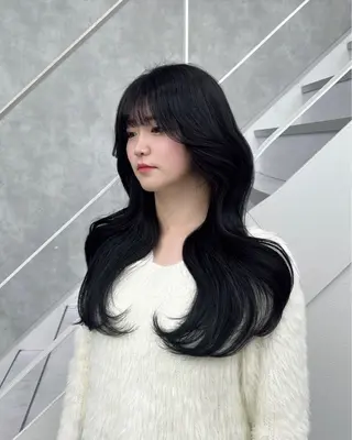 ロング カラー MAEUL NAGOYA所属・⛓韓国IDOLヘア 🥀🖤/あいりのヘアスタイル