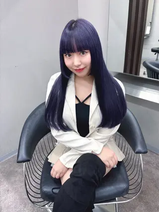 ロング emmie by  moremuu所属・レイヤー/韓国ヘア ハイトーンAIRIのヘアスタイル