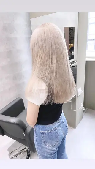 ロング カラー Via officialのヘアスタイル