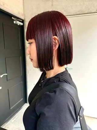 ショート カラー yuuka/ボブ/ダ ブルカラー/髪質改善のヘアスタイル