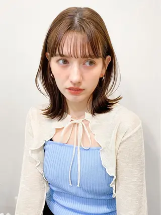 ミディアム カラー kohana 🎀韓国ヘア🎀🤍のヘアスタイル