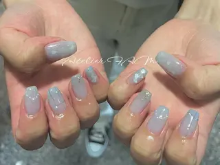 ミディアム nail&eyelashsalon atelier fam上本町店所属・アトリエ FAMのネイルデザイン