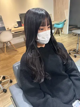 ロング カラー 美髪・シールエクステ ホソタニリョウコのヘアスタイル