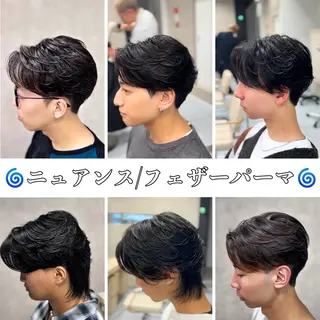 ショート パーマ メンズ 🔮メンズ縮毛矯正 毛流れパーマ💎竹永のヘアスタイル