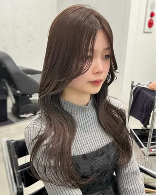 カラー nendo_hair所属・オリーブ/透明感 カラー/sonokaのヘアスタイル