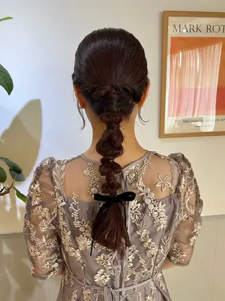 ロング ヘアアレンジ ivy    joure所属・新居美紗希 ニイミサキのマツエク・マツパデザイン