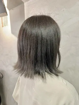 ミディアム カラー FUJINO RYOのヘアスタイル