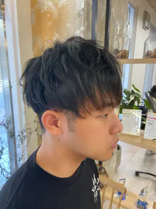 ショート メンズ 艶カラー/縮毛矯正 /髪質改善/はるたのヘアスタイル