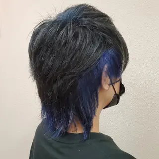 メンズ カラー 推しアニメカラー🌈 ツヤ透明感カラー🦄のヘアスタイル