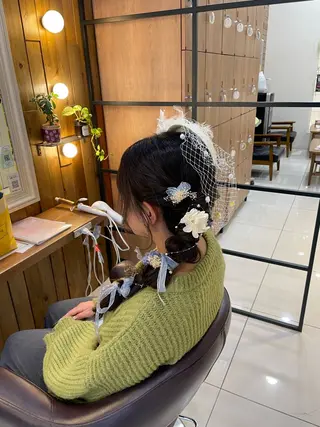 ヘアアレンジ なな/シェービング /カラー/アレンジのヘアスタイル