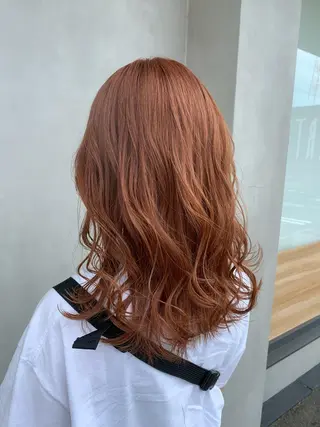 セミロング カラー 名古屋/デザイン/ ブリーチ/松井亮磨のヘアスタイル