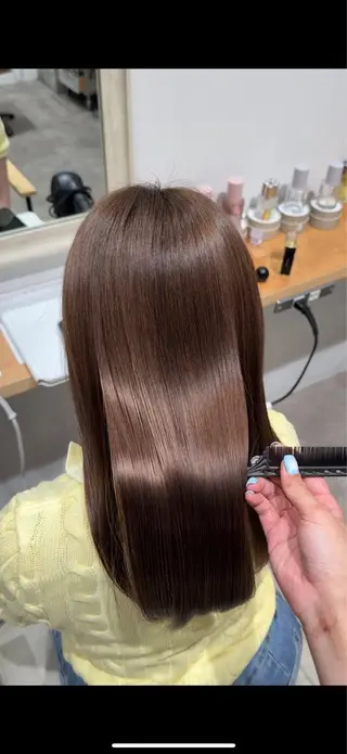 ロング カラー 暖色艶カラー/ ハイトーン🪽美咲のヘアスタイル