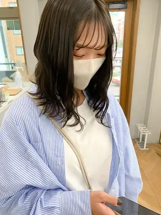 ミディアム カラー cirrus🕊 韓国ヘア♡山縣あかりのヘアスタイル