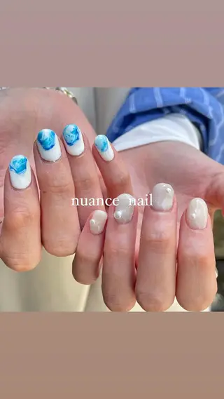 ネイル 淡色ネイル 🎀moeのネイルデザイン