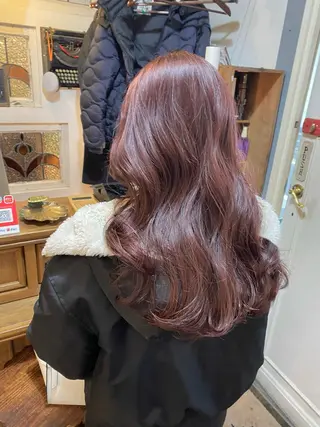 セミロング カラー ヤスザトアヤノ /レイヤー/オリーブのヘアスタイル