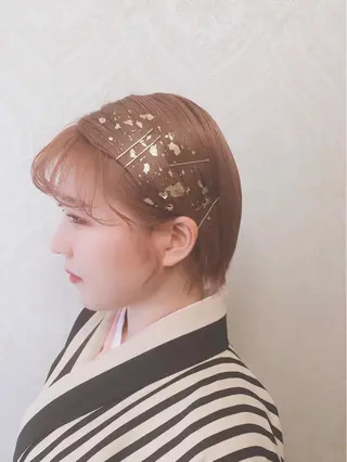 ミディアム ヘアアレンジ Takagi Nanamiのヘアスタイル