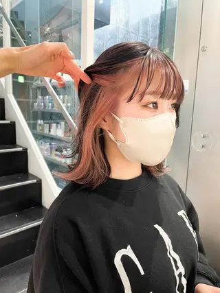 ショート miyu ハイトーン/レイヤーのヘアスタイル