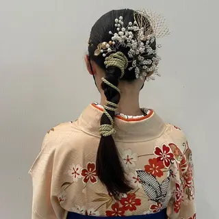 ヘアアレンジ レイヤー/ベージュ /メンズsaraのヘアスタイル