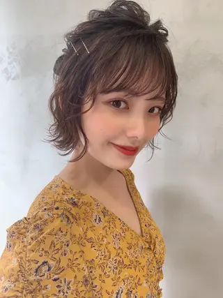 ヘアアレンジ 本町/新町/心斎橋 透明感カラーSANCのヘアスタイル