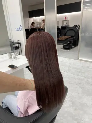 カラー パーマ ロング ‎🥀暖色/モテ髪 ‎りな🥀のヘアスタイル