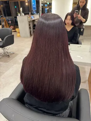 ロング bloom296 富里所属・🫧透明感カラー🫧 ロン毛美容師のヘアスタイル