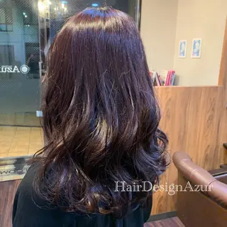 ロング カラー HairDesign Azurのヘアスタイル