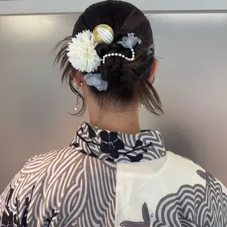 セミロング EMANON国分寺所属・透明感🍨レイヤー ヘアセット/miyuのヘアスタイル
