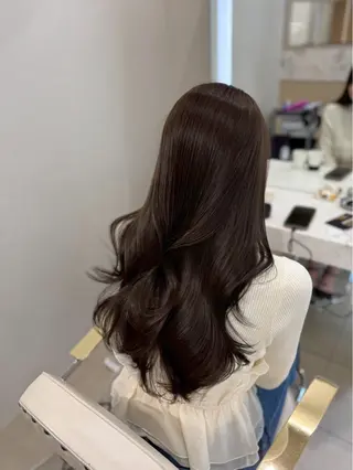 ロング 透明感ピンクカラー 銀座🍒AYANEのヘアスタイル