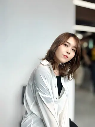 セミロング 透明感カラー/艶髪/ こーきのヘアスタイル