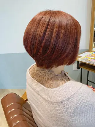 ショート カラー 🫧髪質改善 ×艶髪 あや🧸🧡のヘアスタイル