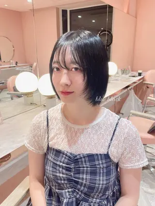 カラー LUNTY NAMBA  難波駅前店所属・艶髪ワンホンヘア🩶 ayaha🩶のヘアスタイル