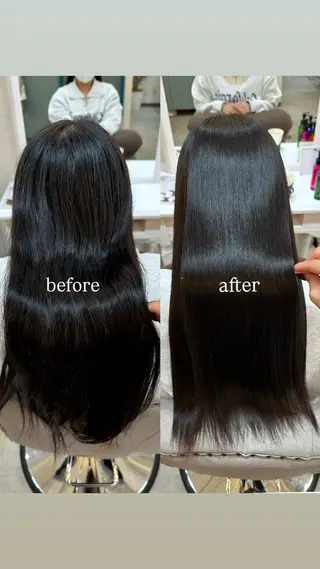 ロング 🖤ほのか/ツヤ髪 /髪質改善/縮毛矯正のヘアスタイル