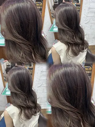 ロング ハイトーン×艶カラー 🤍MIZUKIのヘアスタイル