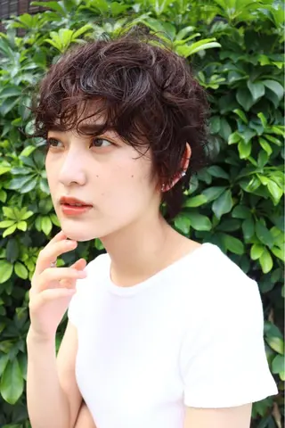 ショート パーマ LucksiMie 銀座店所属・【韓国　レイヤー 髪質改善✨】かずのヘアスタイル