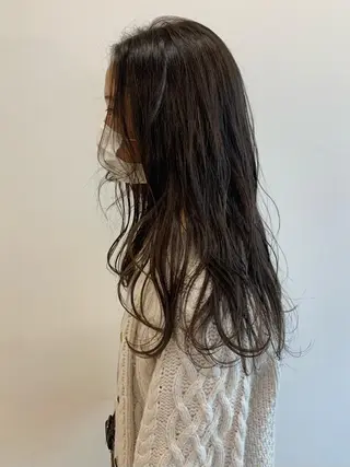 ロング カラー SiiＱbyLuca所属・鈴木 まりやのヘアスタイル