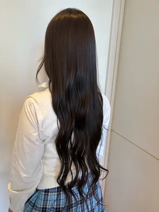 ロング 田中 希のヘアスタイル