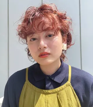 セミロング パーマ 斉藤 瑞恵のヘアスタイル