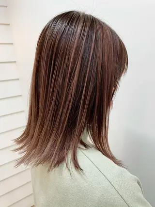 ミディアム eL HAIR SALON なんば店所属・ブリーチカラー特化 /焼田貴明のヘアスタイル