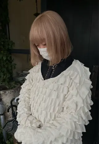 ミディアム カラー 太田 妃香/岡崎美容室のヘアスタイル