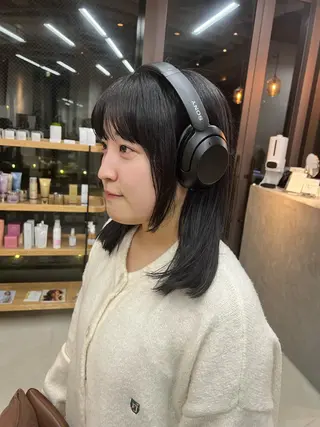 ミディアム mee.所属・カットモデル募集中 / ベージュ/あづきのヘアスタイル