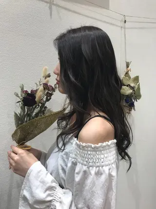 ロング カラー ヘアアレンジ Miku❇️ フェイスレイヤーのヘアスタイル