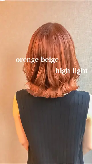ミディアム カラー Selenehair 三条本店のヘアスタイル