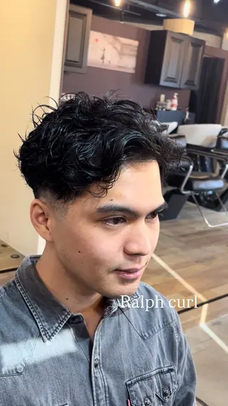 ショート パーマ メンズ 🇺🇸外国人風ヘア 💈N.Yuto💈のヘアスタイル