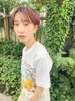 ショート カラー パーマ CEINE+ officialのヘアスタイル