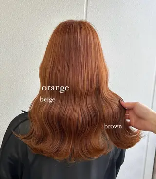 ロング カラー 《暖色/韓国hair 》🇰🇷桑原ユキネのヘアスタイル