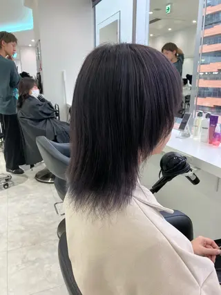 カラー ヘアアレンジ 🫧透明感ラベンダー 似合わせ🫧あい🫧のヘアスタイル