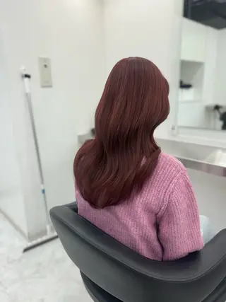 セミロング カラー 🎀愛されgirly ヘア🫧Ayakaのヘアスタイル