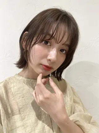 ミディアム メグ＊柏＊アメリ＊個 室キッズスペースありのヘアスタイル